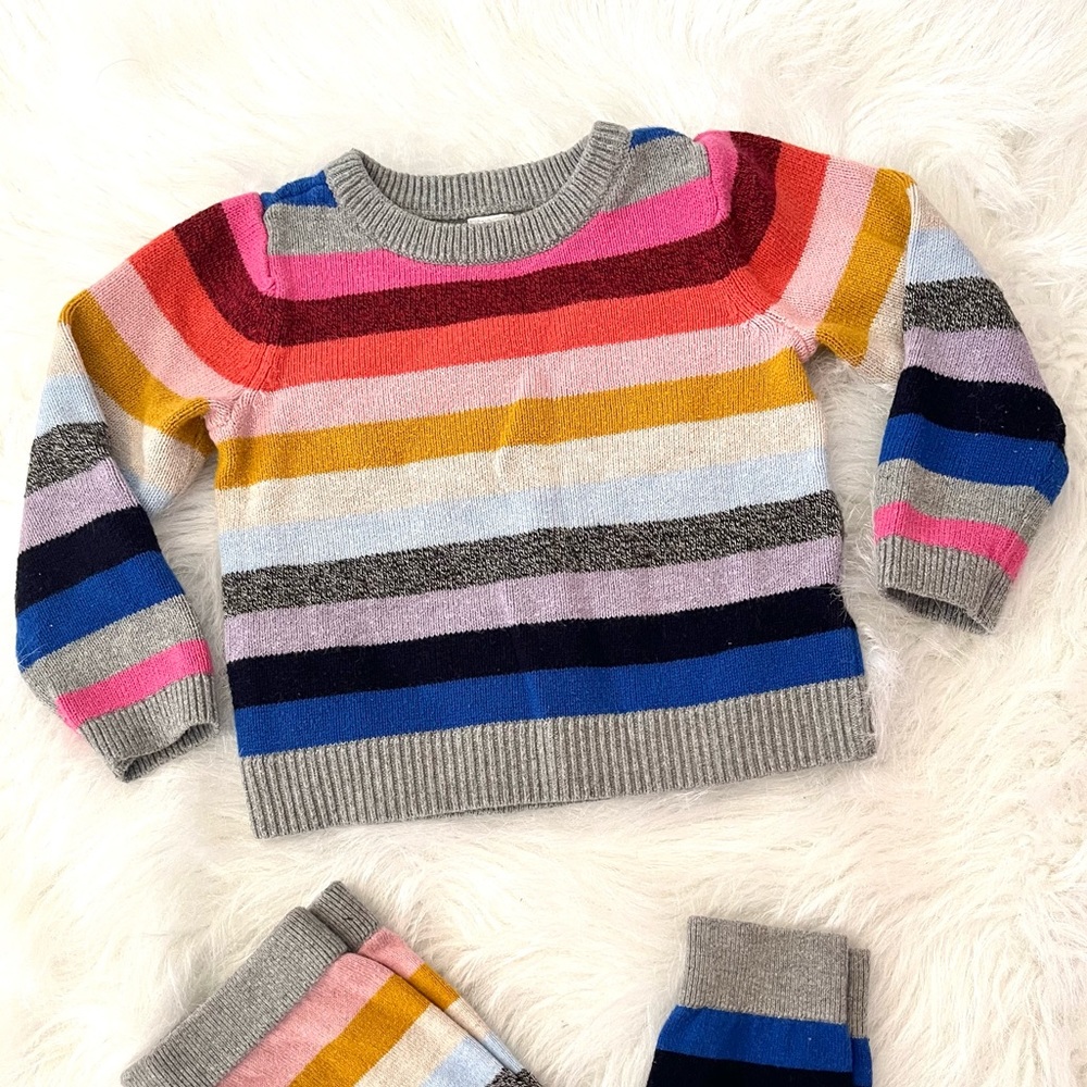 RAINBOW STRIPED KIDS JUMPSUIT | 2T